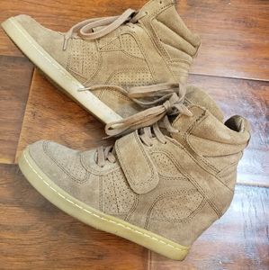ASH suede wedge sneakers